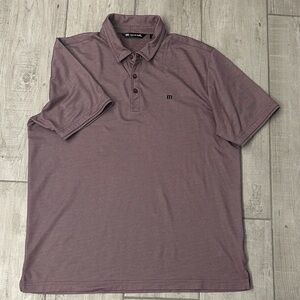 Travis Mathew Maroon Polo Shirt
